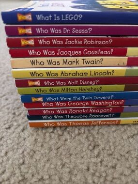 Who Was What Is Who HQ Book Lot of 13 Biography History Kids Chapter Books